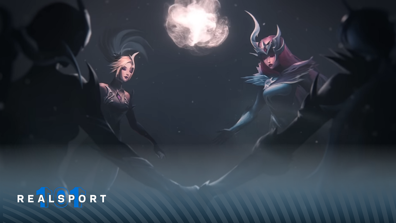 A screenshot from the "The Siren's Call | Coven 2023 Skins Teaser - League of Legends" YouTube video.