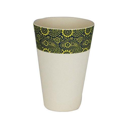 Bamboo Printed Cup 16Oz Half Paisley