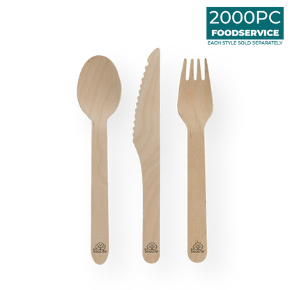 Wooden Cutlery 2000PC