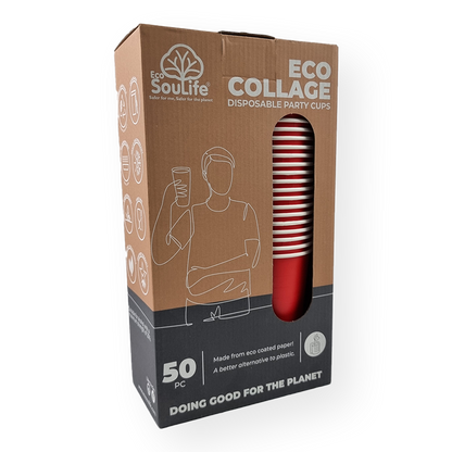 Eco Collage Party Cups 50PC