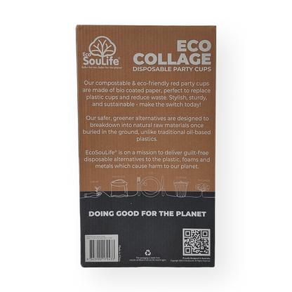 Eco Collage Party Cups 50PC